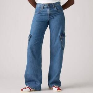 Levi's Superlow Loose Cargo Lightweight Jeans Size 29